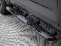 V3 Series Aluminum 5 Inch Elipse Side Steps with Mounting Brackets Textured Black 2022-2026 Toyota Tundra Crew Cab Go Rhino