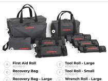 Xventure Gear Tool Roll Small Textured Black Go Rhino