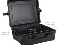 Xventure Gear Hard Case With Foam Large Box 25 Inch Textured Black Go Rhino