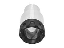 Exhaust Tip Exhaust Tip 3.50 Inch Angled Brushed Ss/Black Alum Fits 2.50 In Tubing-Clamp On Flowmaster