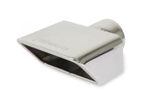 Exhaust Tip Exhaust Tip 3.0 X 5.5 Polished Angle Rolled Edge Fits 2.5 Inch Tubing Flowmaster
