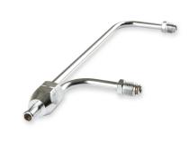 Fuel Line 3/8 Inch Dual Inlet Chrome Fits Holley 4150 style Carburetors with 9-5/16 Inch centers Mr Gasket