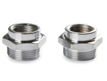 Fuel Line 3/8 Inch Dual Inlet Chrome Fits Holley 4150 style Carburetors with 9-5/16 Inch centers Mr Gasket