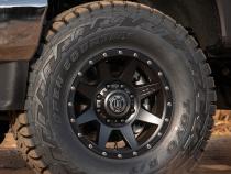Rebound HD 18 X 9 / 8 X 180 / 12MM / 5.5 Inch Back Space Satin Black, ICON Alloys