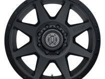 Rebound 20 X 9 / 8 X 180 12MM Offset 5.5 Inch Backspace Double Black, ICON Alloys