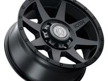 Rebound 20 X 9 / 8 X 180 12MM Offset 5.5 Inch Backspace Double Black, ICON Alloys