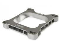 Carb Adapter Open Center Adapts 4-barrel Square Flange carburetors to spreadbore intake manifolds Mr Gasket