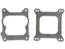 Carb Adapter Open Center Adapts 4-barrel Square Flange carburetors to spreadbore intake manifolds Mr Gasket