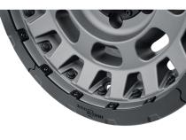 Hammer Pro 17 X 8.5 / 6 X 5.5 0MM Offset 4.75 Inch Back Space Charcoal W/ Black Ring, ICON Alloys