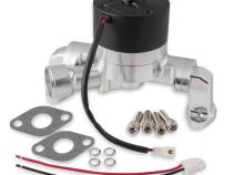 Billet Electric Water Pump Billet Aluminum 50Gpm Electric Water Pump-Big Block Chevy Polished Frostbite Cooling