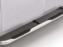 3 Inch Round Bent Nerf Bars Polished Stainless 2009-2014 Ford F-150 SuperCab Lund