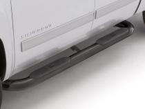 4 Inch Oval Bent Nerf Bars Black 2009-2024 Dodge Ram 1500/2500/3500/4500/5500 Cab &amp;amp; Chassis Crew Cab Lund