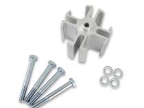 Fan Spacer Kit 2 Inch Fits 0.625 Inch Pilot Shaft Mr Gasket