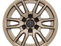 Vector 6 17 X 8.5 / 6 X 5.5 25MM Offset 5.75 Inch Back Space Bronze, ICON Alloys
