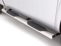 6 Inch Oval Straight Nerf Bars Polished Stainless 1999-2014 Silverado/Sierra 1500/2500/3500 Standard Cab Lund