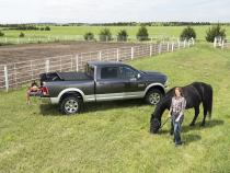 TruXport Tonneau Cover Black 2004-2015 Nissan Titan 5 Foot 6 Inch Bed with Utili-Track System Truxedo