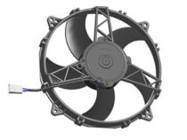 Electric Fan 11.00 Inch Electric Fan Puller Style Medium Profile 1300CFM 5 Curved Style Blades Spal
