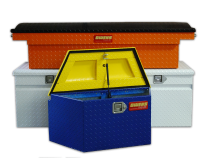 Truck Tool Box Garrison Series Side Mount / Full Size 48 Inch / Diamond Tread Aluminum / Bright Polished / Owens Products