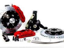Brake System 14 Inch Front Pro+ Black 78-87 GM G Body Modified Stock Spindles BAER Brakes