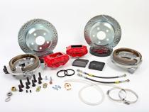 SS4 Brake System Rear 60-87 Chevy/GMC C10 2WD Trucks W/OE Large Pattern 10/12 Bolt C-Clip (Bih) Housing Ends 5 Lug (5X5 Inch BC) Monster Green Baer Brakes