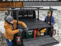 BAKFlip MX4 TS Hard Folding Truck Bed Cover 2016-2023 Toyota Tacoma 6 Foot 2 Inch Bed with Deck Rail System BAK
