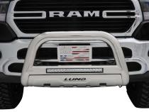 Bull Bar with LED Light Bar 3.5 Inch Oval Polished Stainless Steel 2019-2021 Ram 1500 Lund