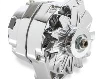 Chrome Alternator Late GM-Delco 80 Amp Single Groove Mr Gasket