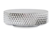 Air Cleaner Nut 1/4-10 Chrome Steel, Knurled 1/4-20 Thread, Chrome Steel, Knurled Mr Gasket