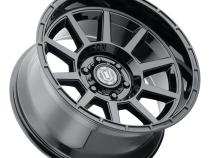 Recoil 20 X 10 / 6 X 5.5 / -24 MM / 4.5 Inch Back Space Gloss Black, ICON Alloys