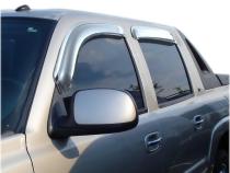 Ventvisor Deflector for 2000-2007 GMC Sierra 1500 and More Crew Cab Pickup Chrome Outside Mount 4 Piece AVS