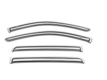 Ventvisor Deflector for 2019-2026 Ford Ranger SuperCrew Cab Pickup Chrome Outside Mount 4 Piece AVS