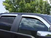 Ventvisor Deflector for 2019-2026 Chevrolet Silverado 1500/GMC Sierra 1500 Crew Cab Pickup Chrome Outside Mount 4 Piece AVS