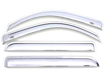 Ventvisor Deflector for 2019-2025 Ram 1500 Quad Cab Pickup Chrome Outside Mount 4 Piece AVS
