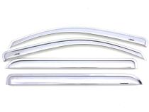 Ventvisor Deflector for 2002-2010 Ford Explorer and More Chrome Outside Mount 4 Piece AVS