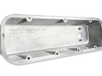 Cast Aluminum Tall Valve Covers Polished Finned Fits 1965-2000 Chevrolet 396-454 Big Block Mr Gasket