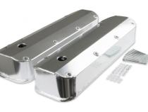 Fabricated Aluminum Valve Covers Silver Finish Fits 1964-1991 Chrysler 273-360 Small Block except Magnum Mr Gasket