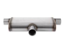 Flow Fx Muffler Flow Fx Muffler 2.5 In/Out Oval Body Transverse Moderate Sound Stainless Steel Flowmaster