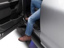 PowerStep Electric Running Boards Plug N Play System For 2015-2016 Silverado/Sierra 2500/3500 Diesel Only Double and Crew Cab AMP Research