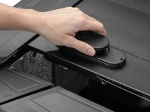 RetraxPRO MX Retractable Tonneau Cover Rugged Aluminum Construction Matte Black 2022-2026 Toyota Tundra CrewMax 5' 7 inch Bed without Deck Rail System without Stake Pockets without Trail Special Edition Storage Boxes