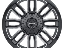 Mayhem Offroad Wheels Decoy 8108 20x9 Milled Spokes Gloss Black 18 Off Set 5 Lug 5.71 BSM 110 Bore Cast Aluminum