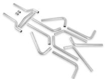 U-Fit Dual Exhaust Kit 16 Pc. Universal Dual Exhaust Tubing Kit 3.00-Inch Mandrel-Bent 409 Stainless Steel Tubing Flowmaster