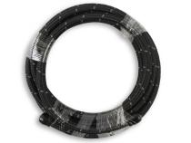 Black Nylon Braided Hose 6 AN 20 Feet Black Nylon Braided AN Hose Mr Gasket