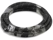 Black Nylon Braided Hose 6 AN 20 Feet Black Nylon Braided AN Hose Mr Gasket