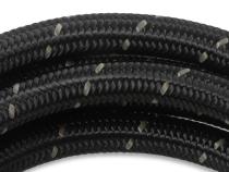 Black Nylon Braided Hose 8 AN 20 Feet Black Nylon Braided AN Hose Mr Gasket