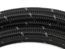 Black Nylon Braided Hose 10 AN 20 Feet Black Nylon Braided AN Hose Mr Gasket