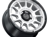 Rancho 20 X 9 / 5 X 150 16MM Offset 5.625 Inch Back Space Silver Machined W/ Gloss Black Lip, ICON Alloys