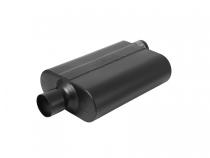 40 Series Delta Flow Chambered Muffler 40 Delta Flow Stainless Steel 2.50 Offset In 2.50 Center Out Aggressive Sound Flowmaster