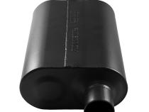 Super 40 Series Chambered Muffler Super 40® Stainless Steel 2.50 Offset In 2.50 Center Out Aggressive Sound Flowmaster