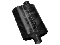 Super 40 Series Chambered Muffler Super 40® Stainless Steel 2.50 Offset In 2.50 Center Out Aggressive Sound Flowmaster
