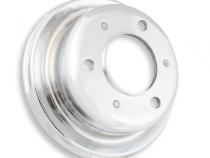 Chrome Crankshaft Pulley Single Groove Fits 1965-1968 Ford 289/302 Mr Gasket